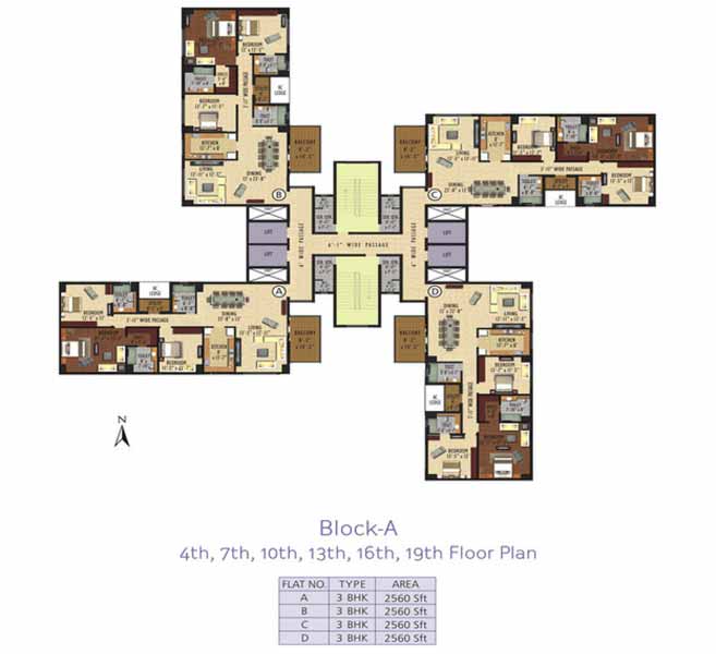 Ideal Exotica - Block A - Floor Plan